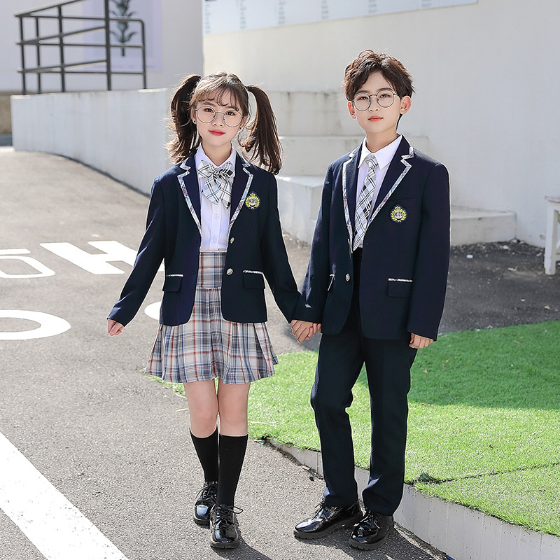 2021 Inn Wind suit Suit School Suit Elementary School 12 Three 45 6th Grade Class Clothes Kindergarten Uniform Spring Autumn Clothing