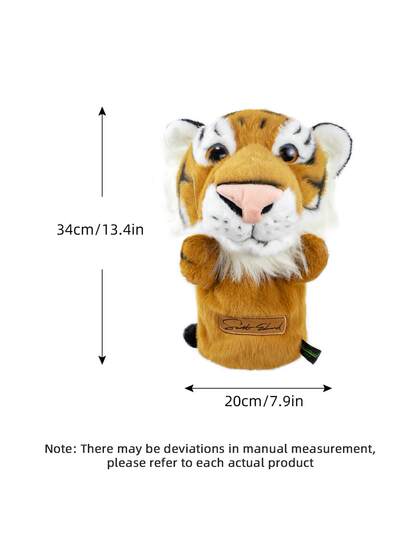 款新版高尔夫杆套 威猛形象老虎工仔球杆保护套一号木杆套