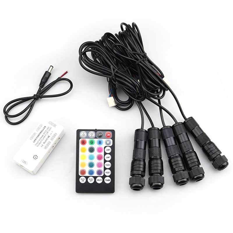 12V SOUND CONTROL CAR CEILING CAR RETROFIT A TUG FIVE STARS EMPTY TOP FULL OF STARS LED SEVEN COLOR FIBER OPTIC SMALL LIGHT SOURCE MACHINE