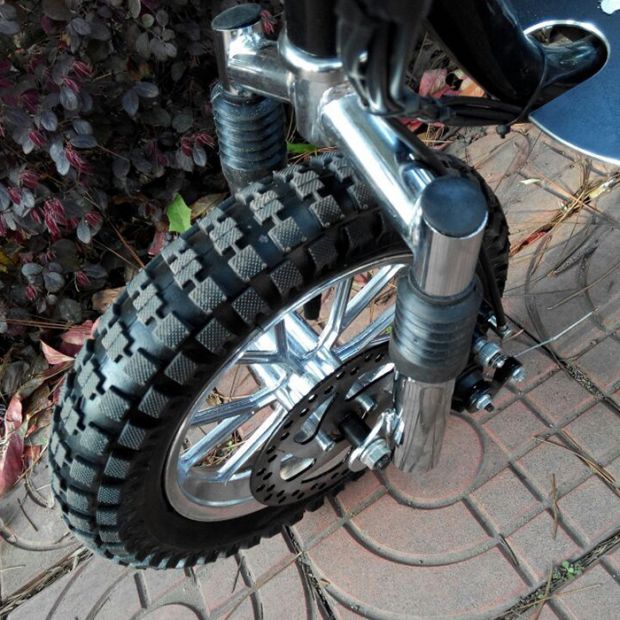 12 inch bánh xe lớn hơi nước hai thì xe đạp đổ xăng nhiên liệu xe đạp tay ga mini xe máy - Trượt băng / Trượt / Thể thao mạo hiểm giày patin 3 bánh