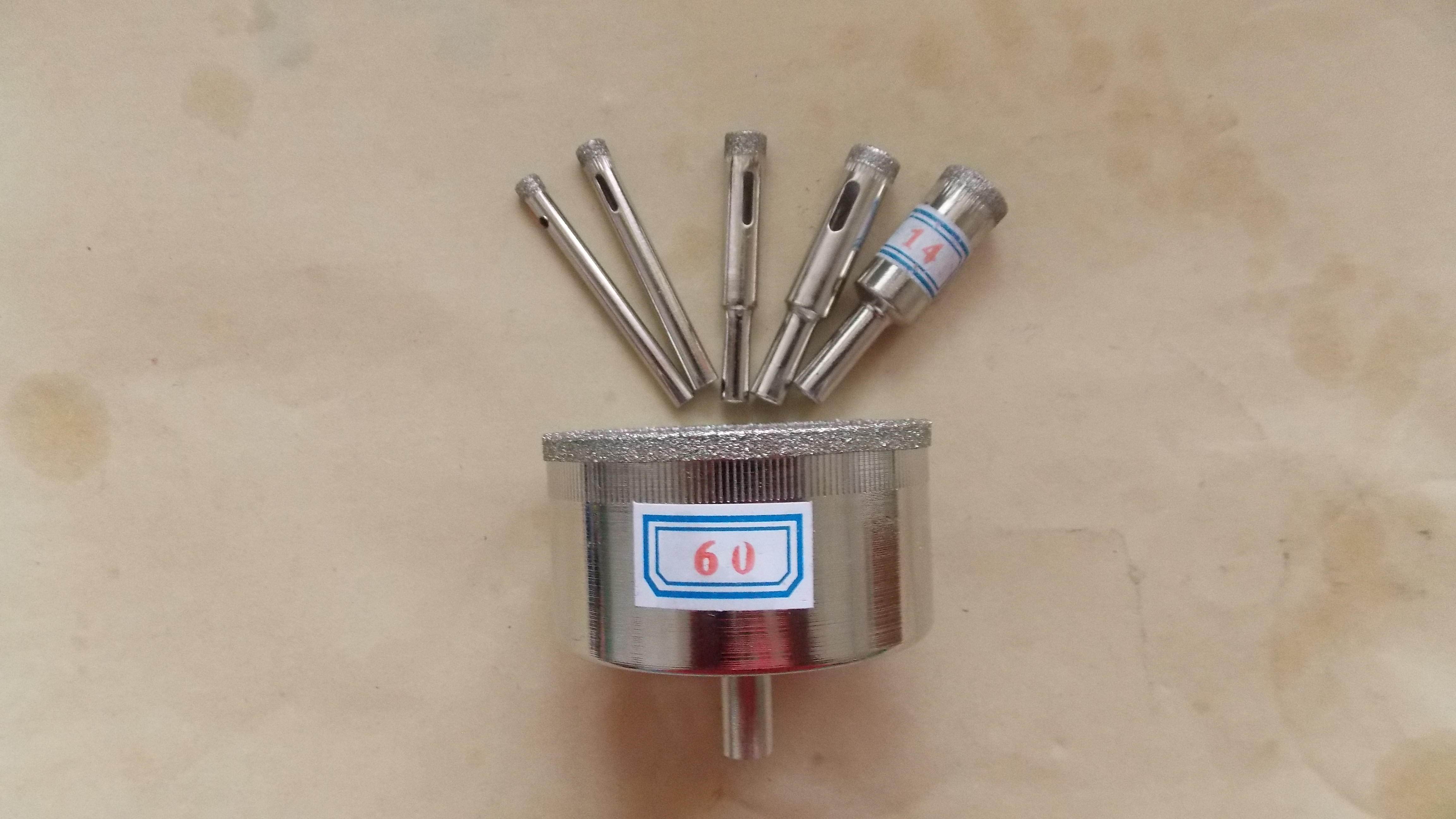 Glass drill diamond drill foveball knife drill bit glass driller 56810121460mm