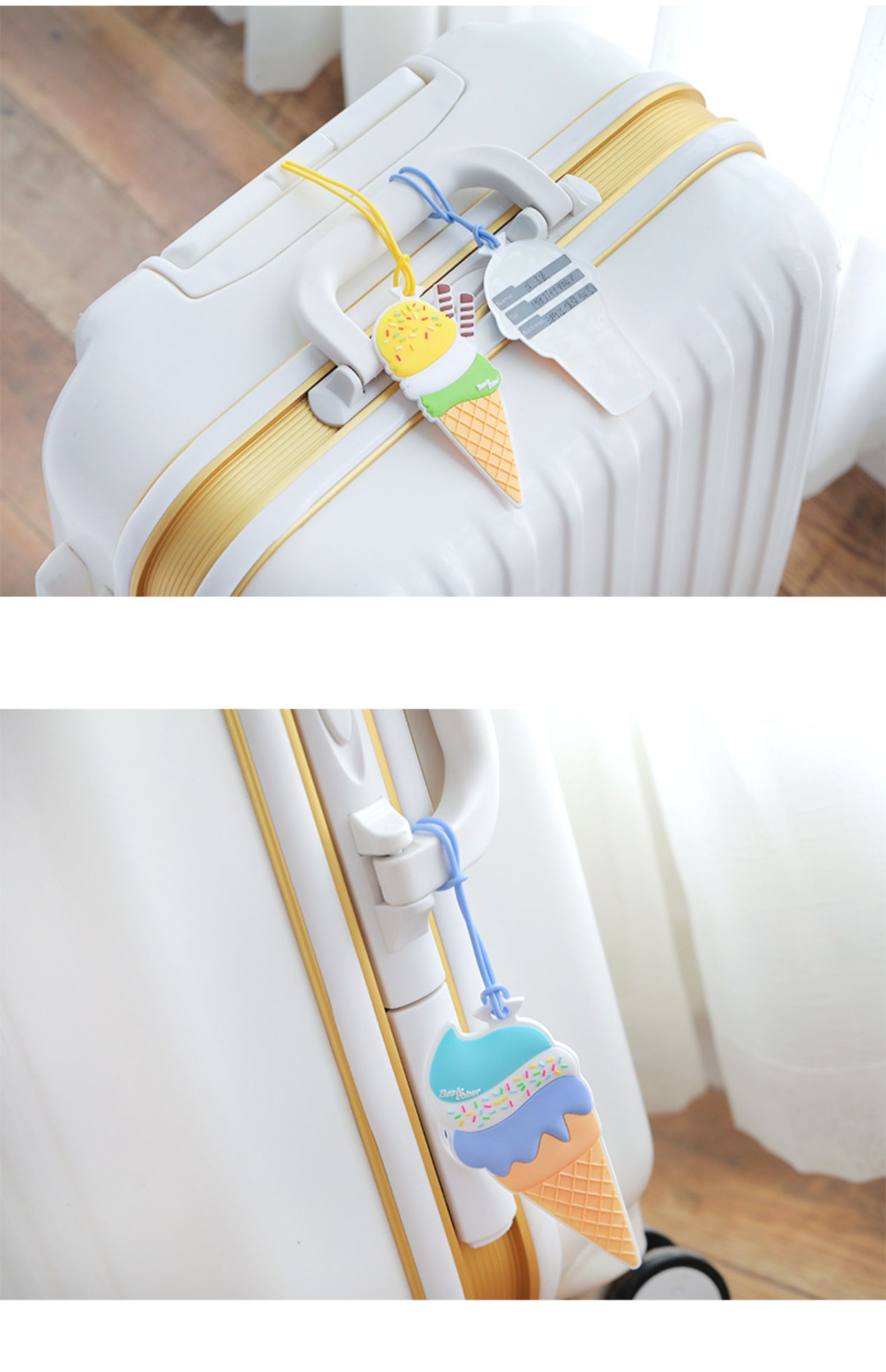 Vali du lịch nhãn nhãn hành lý thẻ hành lý silicone du lịch cung cấp du lịch xe đẩy trường hợp kiểm tra hành lý danh sách - Phụ kiện hành lý túi bọc vali trong suốt