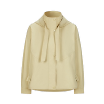 Jiuzi Annako Korean Style Hand-length Loose and Comfortable Windbreaker Jacket Womens 2024 Autumn New Style