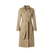 Jiuzi Annako strong aura commuting elegant lapel waist genuine leather sheepskin windbreaker jacket women winter new style