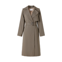 Shopping mall same style JZ Jiuzi business casual commuting lapel windbreaker womens 2024 autumn new style JWDQ41103