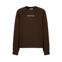 Jiuzi Annako simple casual and comfortable cloud-like loose raglan sleeves long-sleeved sweatshirt for women 2024 autumn new style