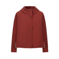 Jiuzi Annako Urban Light Outdoor Casual Contrast Color Edge Jacket Windbreaker Jacket Womens 2024 Autumn New Style