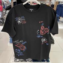 Baney Road 2022 Spring Summer Trend Cartoon Printed Round Collar Pure Cotton T-shirt Male Soft Short Sleeve 8822101M058