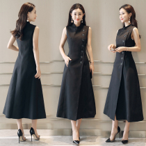  Vest vest jacket female long spring and autumn new 2021 slim vest skirt summer waistcoat sleeveless suit vest skirt