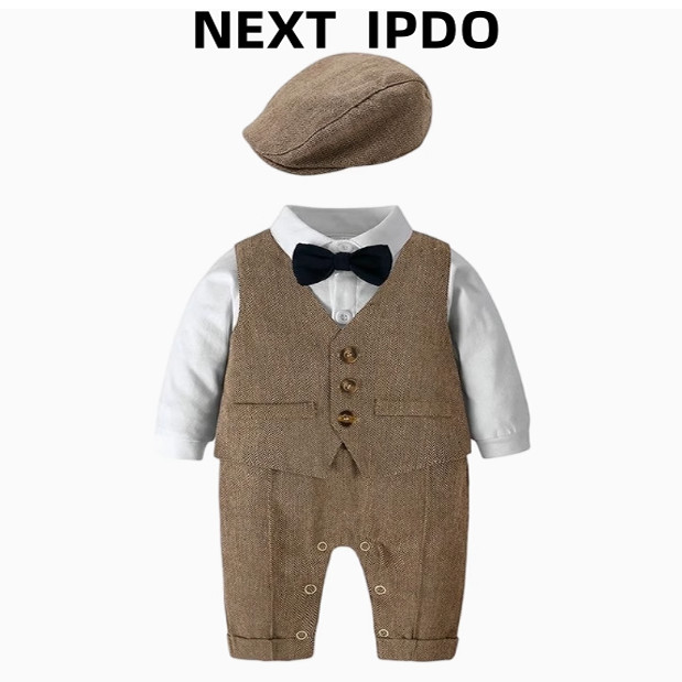 NEXT IPDO baby весна, лето и осень маленький костюм джентльмена для банкета в честь ста дней полнолуния одежда для годовалого ребенка мужского пола для банкета в честь полнолуния