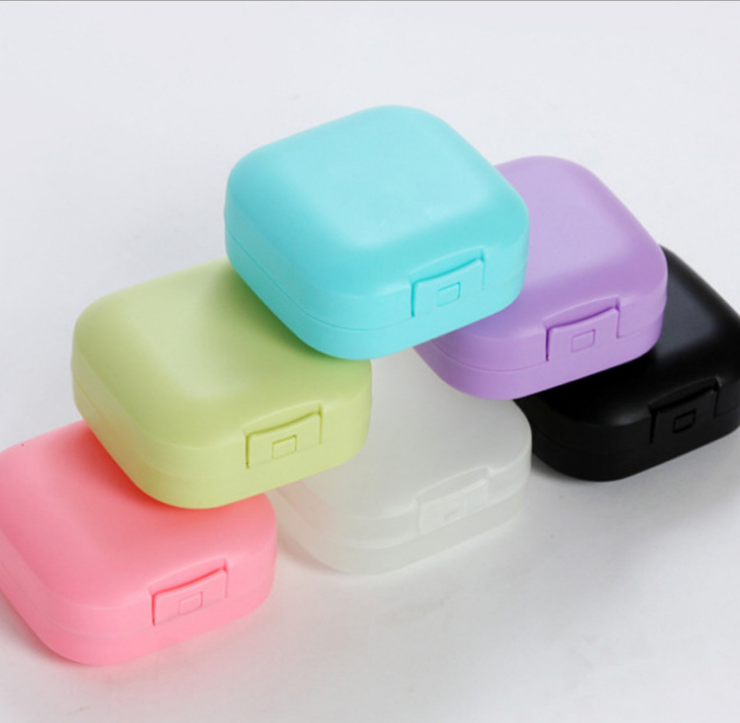TRAVEL SOAP BOX SOAP BOX RACK BOTTOM WITH HOLE HANDMADE SQUARE SOAP CASE PORTABLE LOCK SMALL GIFT PRINT CUSTOMISATION-TAOBAO