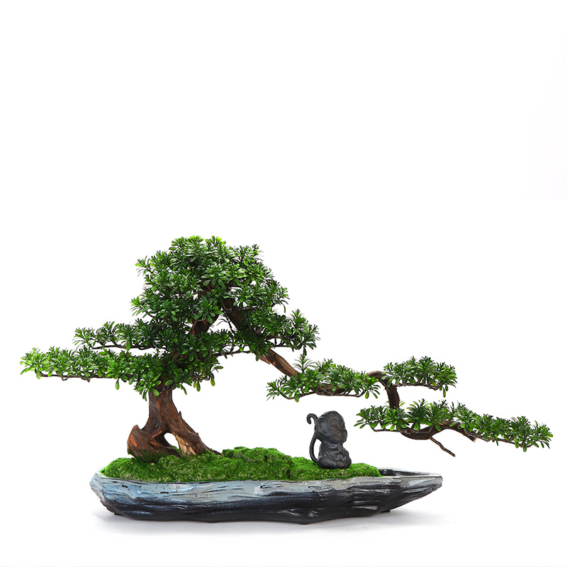 Simulation bonsai MaiTao creative home sitting room hotel green plant put new Chinese style porch zen ornaments