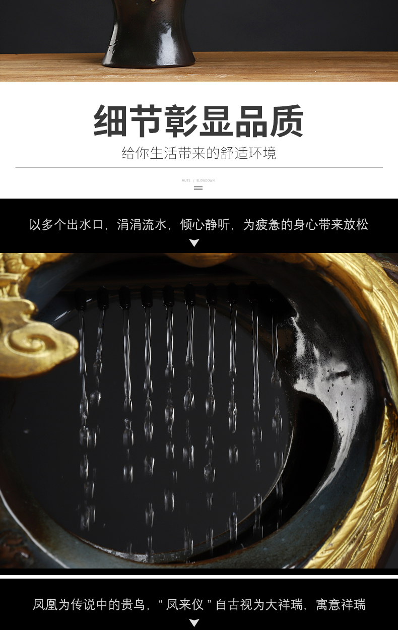 MaiTao new Chinese style water device simulation guest - the greeting pine home furnishing articles furnishing articles in extremely good fortune opening housewarming gift