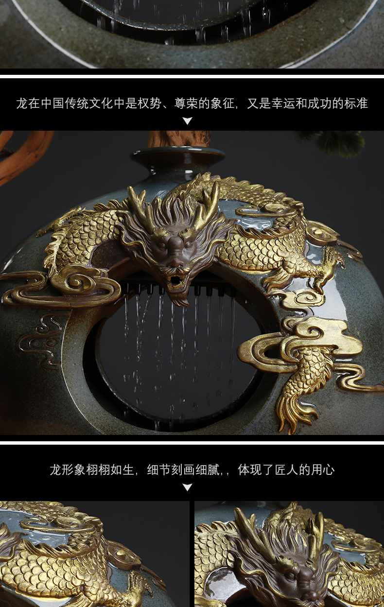 MaiTao new Chinese style water device simulation guest - the greeting pine home furnishing articles furnishing articles in extremely good fortune opening housewarming gift