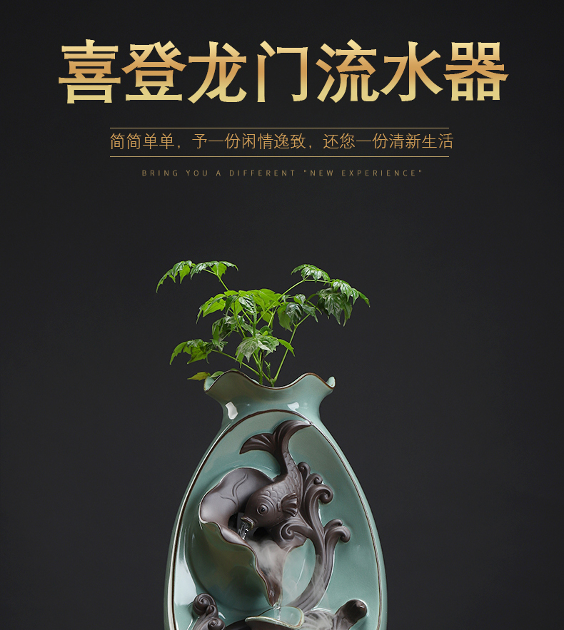 MaiTao unit water atomization furnishing articles ceramic landscape humidifier indoor living room flowerpot flower pot more than other meat