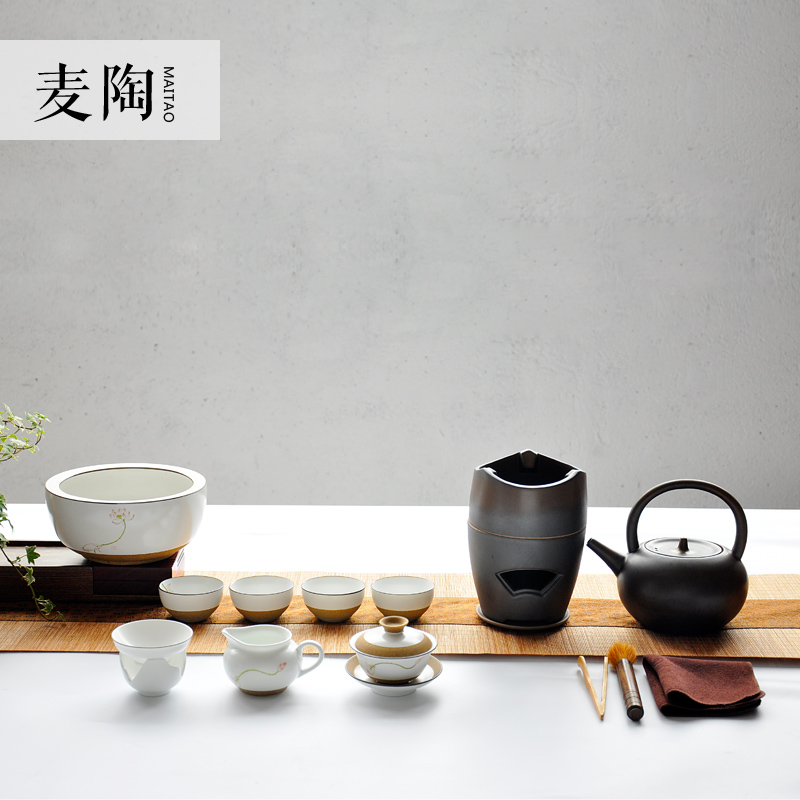 MaiTao hand - made ceramic teapot kung fu tea set single pot of jingdezhen hand - made tea set to filter the teapot