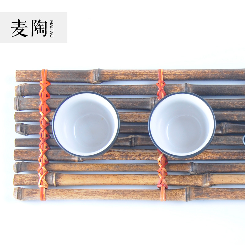 MaiTao bamboo kung fu tea set dry terms Taiwan tea tea tray bearing large pot pot holder tray tea tea tea