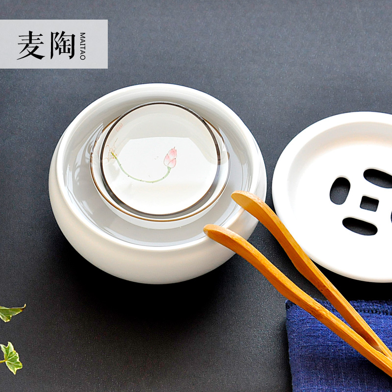 Small MaiTao jingdezhen hand - made ceramic tea set dry mercifully set dry plate bearing pot pot of kung fu tea set tea tray