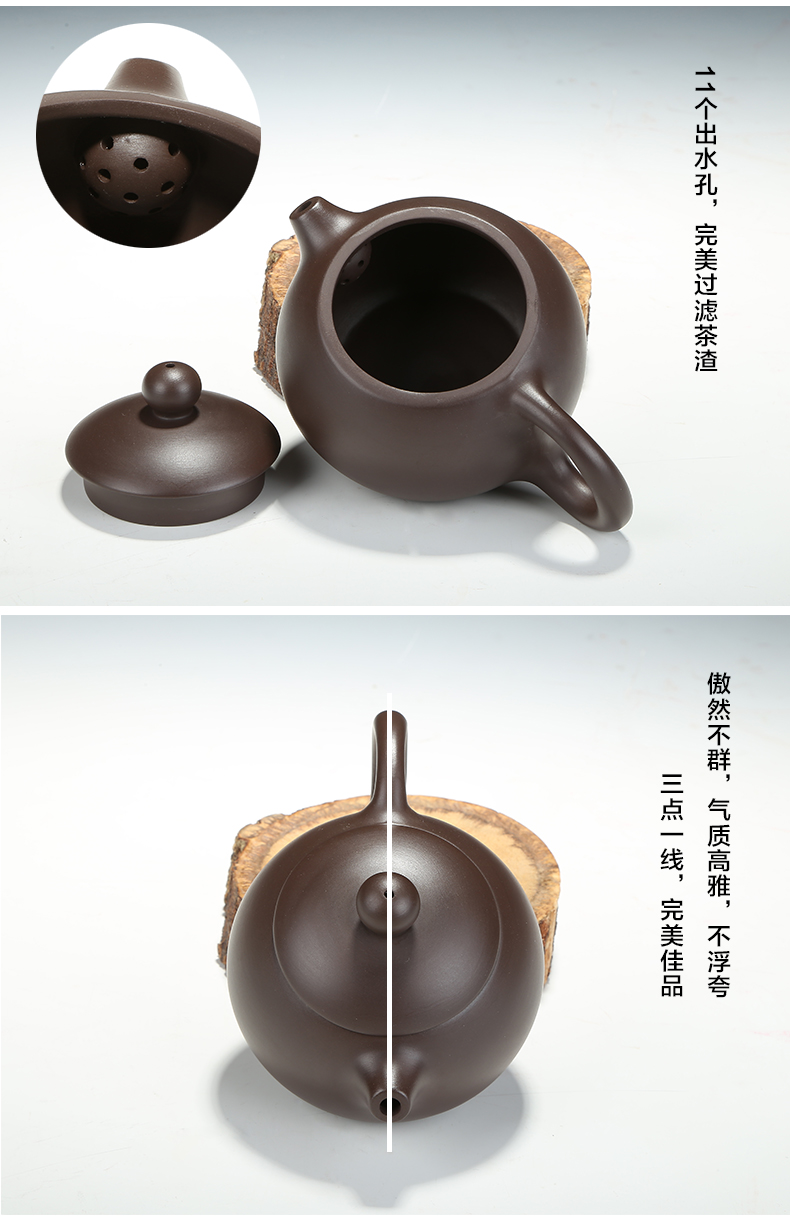 Wheat now travel pot of two cups of tea set to receive package yixing purple sand xi shi pot cup kung fu tea set