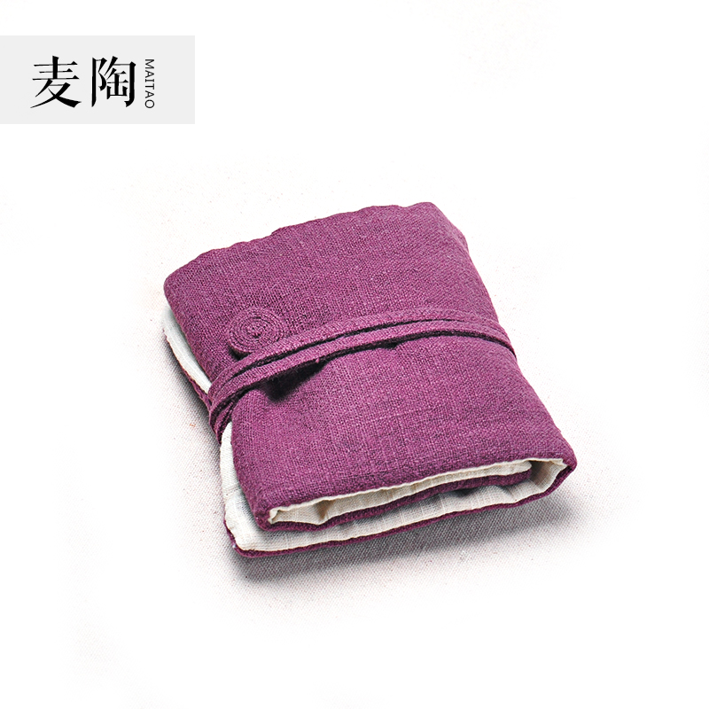 MaiTao portable receive a small bag of cotton and linen kung fu tea bag bag sample tea cup tea cloth art masters cup by hand bag