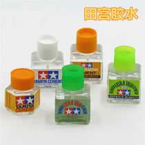 Plastic model adhesive glue Japan Tianmiya glue flow seam orange flavor white cover quick-drying green cover