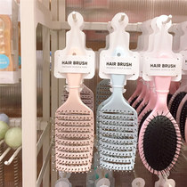 miniso name startups soft needle bend moon hair styling comb small red book the same type of ribs wide teeth comb