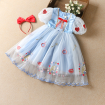 Child costume girl princess dress summer dress super-arbitral embroidered child dress pearn dress little girl skirt