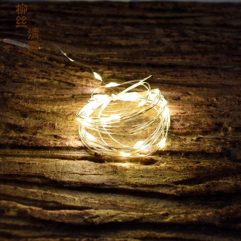 led copper wire lamp garland light string light battery type firefly romantic wire lamp christmas decoration copper wire lamp