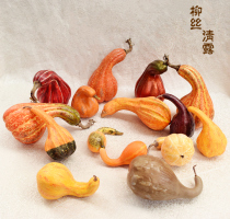 Foreign trade simulation bend pumpkin model Halloween decorations vegetable cabinet hotel stage garden props ornaments