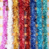 Coloured strips decorated with coloured strips of plastic encrypted wool strips 520 decorative scenes arranged party activities Indoor suspended ceiling