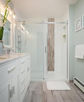  Frameless wet and dry partition shower room hardware hanging rail barn bathroom accessories