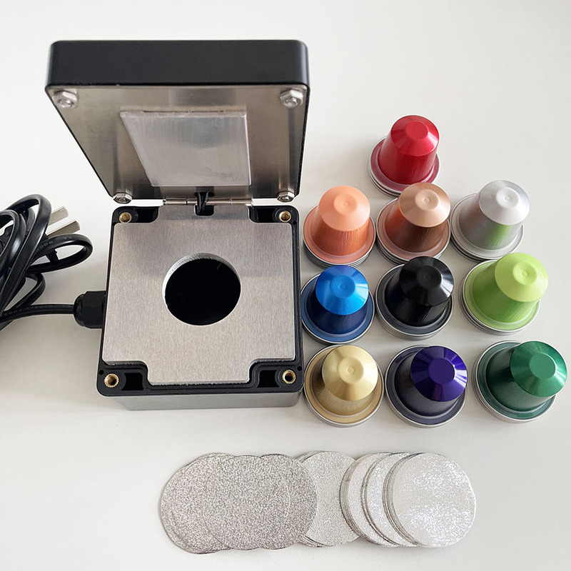 DIY Nespresso Coffee Capsule Aluminum Empty Shell Sealing Machine Compatible with Xiaomi Mijia Xinxiang Aluminum Cup Set