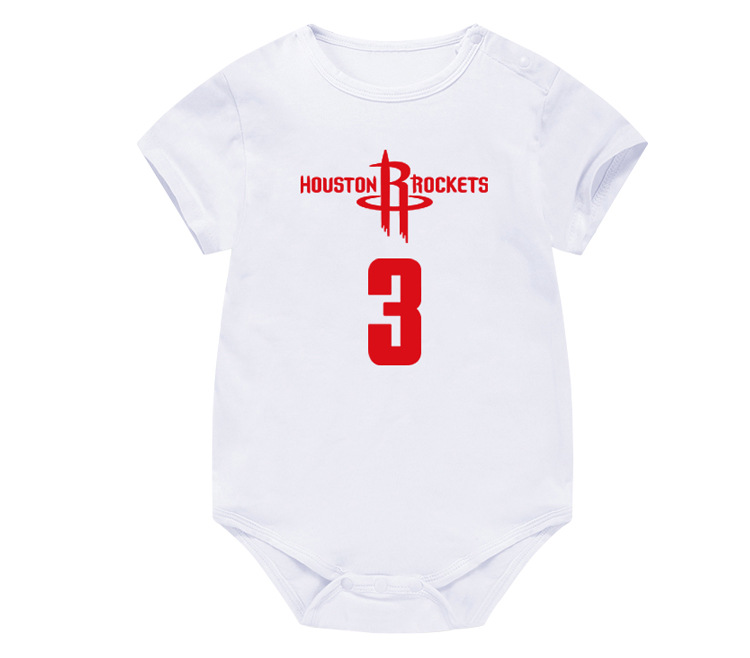 Baby Baby Basketball Jersey One Piece Raptors Leonard McGrady Cáp Nhĩ Tân Mùa hè Tay áo ngắn Tam giác Leo - Áo liền quần bexinhshop shop