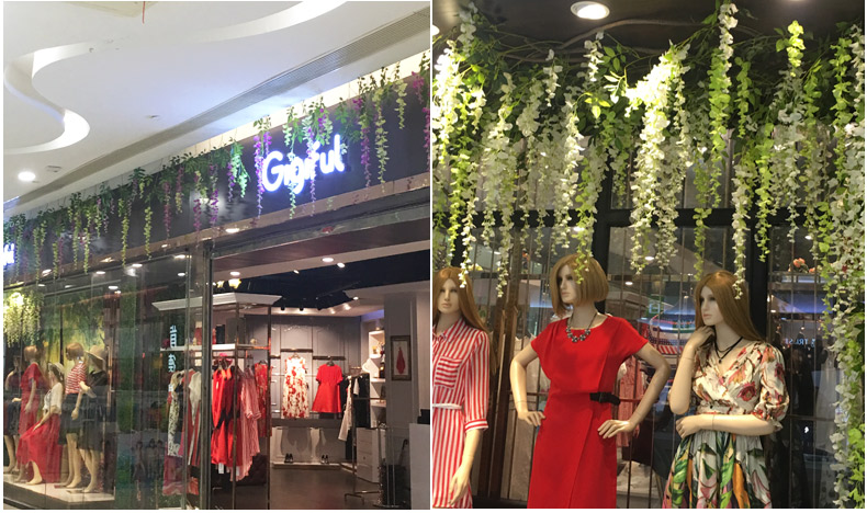 Hoa lily nhân tạo, hoa wisteria, giỏ hoa đậu, bộ treo hoa, hoa lụa, trang trí hoa giả, phòng khách trong nhà và ngoài trời - Hoa nhân tạo / Cây / Trái cây hoa giả đẹp