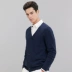 Honglian HỒNG LIAN mùa thu đông mới áo len cashmere nam cardigan khí chất thoải mái ấm áp - Áo len Cashmere áo khoác thể thao nam Áo len Cashmere