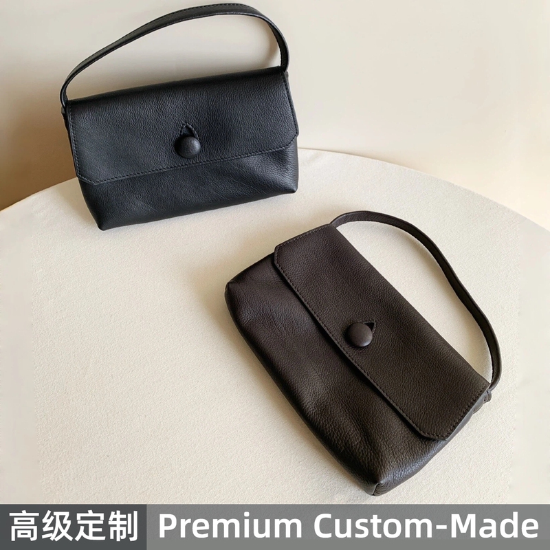 【Lp Row Factory】Fetal Cowhide Tr Mini Sally Handbag Genuine Leather Handbag Mini Tote Bag