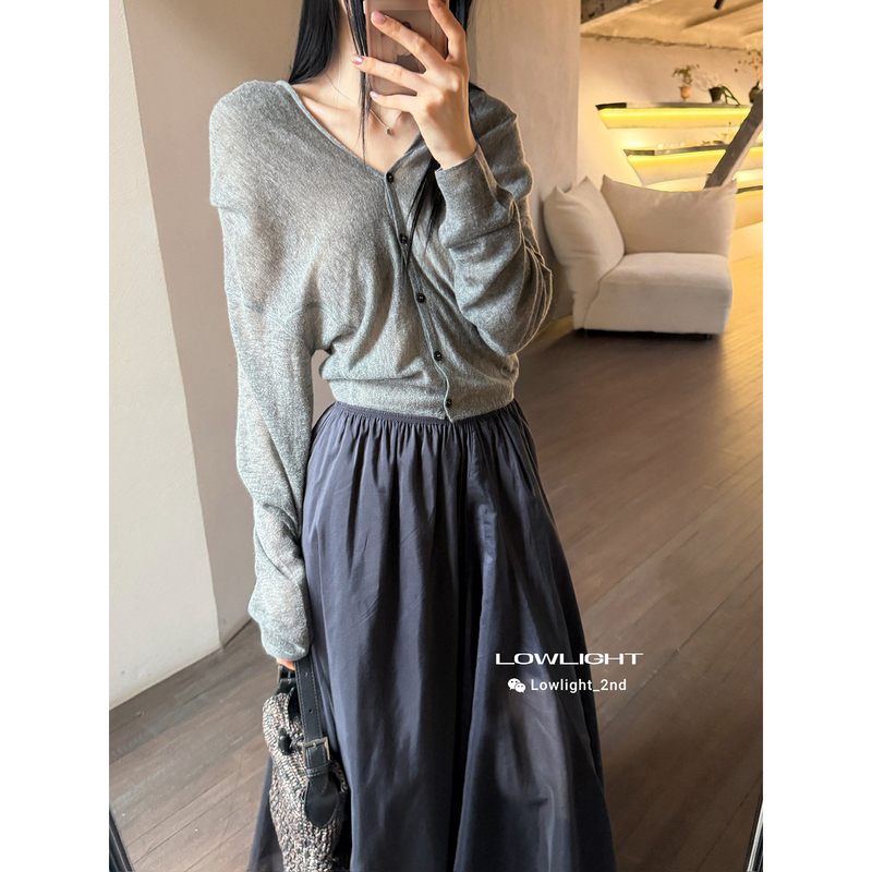[in Stock] Cotemp 26Pf Luma Cardigan Luma Cardigan Knitted Long Sleeve Top