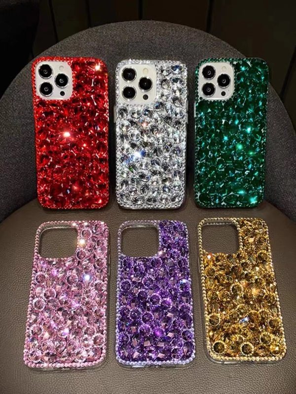 Suitable for Apple 15 Pro Max Phone Case 11/12/13 Pro Luxury Full Diamond iPhone 14 Plus Full-Cover Soft Case Xr Women's Model XS Max Anti-Drop 11Promax Phone Cover 6/7/8 Diamond Suitable for Apple 15 Pro Max Phone Case 11/12/13 Pro Luxury Full Diamond iPhone 14 Plus Full-Cover Soft Case Xr Women's Model XS Max Anti-Drop 11Promax Phone Cover 6/7/8 Diamond