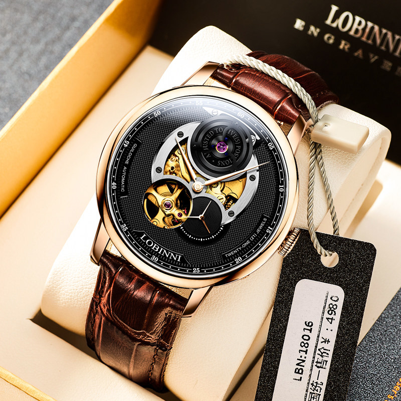 Robin Niwatch Men's Men's Men's Men's Fully Automatic Mechanical Watch Nameplate 2019 New Strap Male Watch Large Dial