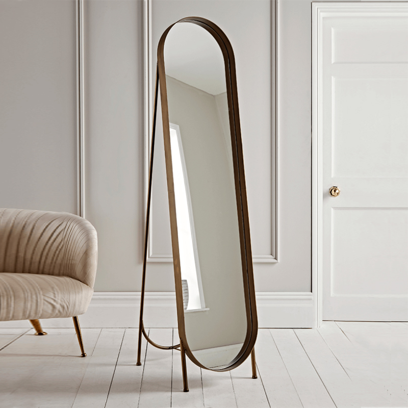 JZ040 Eurostyle style iron art retro to the old ground floor Whole Body Full-body Mirror Clothing Shop Mirror