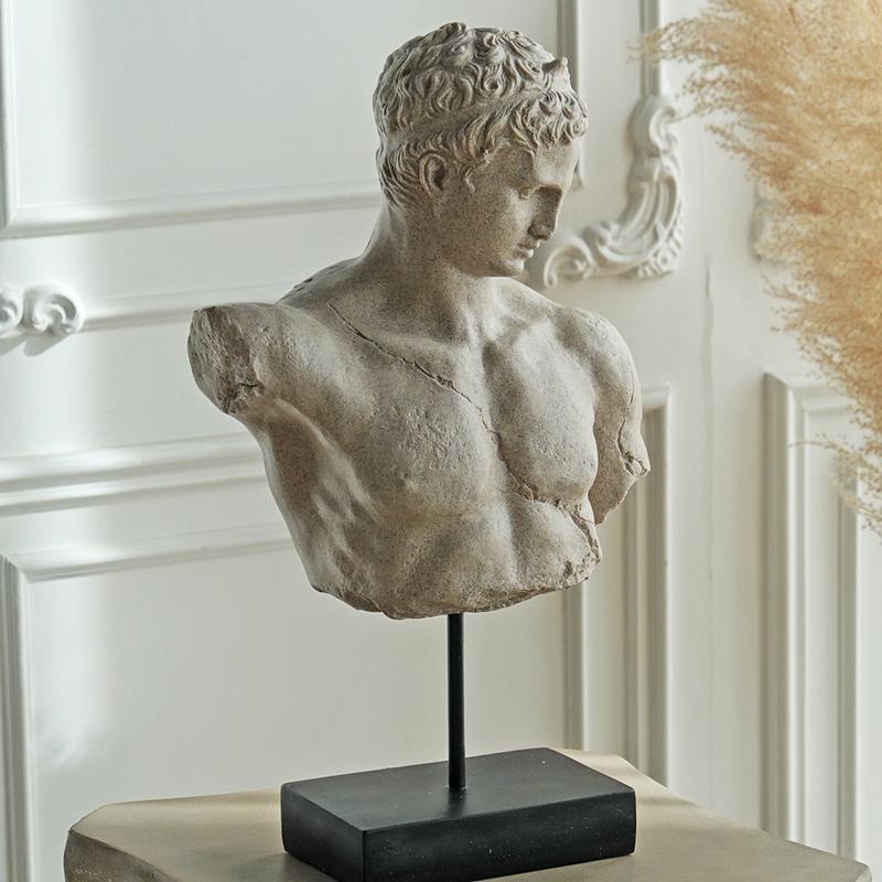 Bj56 Nordic Ancient Greek Portrait Sculpture Living Room Creative Entrance Home Decoration Photography Display Props