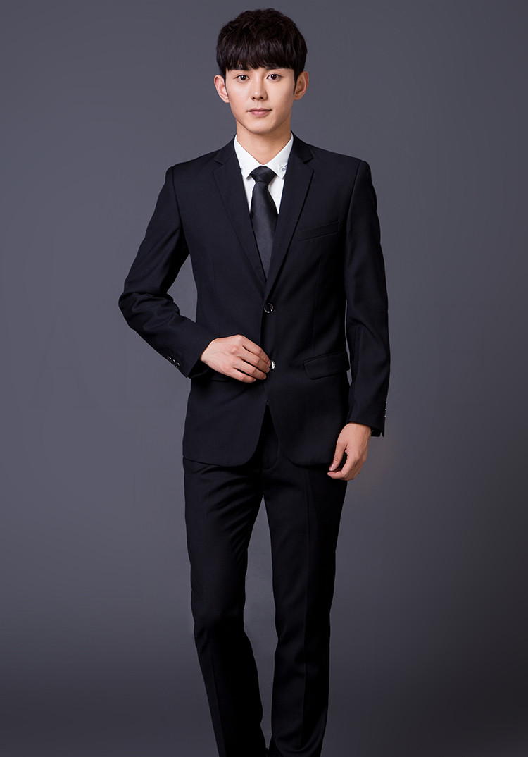 Phù hợp với phù hợp với nam giới formalwear kinh doanh bình thường phù hợp với nam giới mặc chuyên nghiệp overalls thanh niên sửa chữa lớp kích thước lớn áo