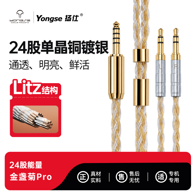 Copper Silver-Plated 4.4 Balanced Dual 3.5 Headphone Upgrade Cable Suitable for R9/10/Jt7/Sennheiser Hd490Pro Copper Silver-Plated 4.4 Balanced Dual 3.5 Headphone Upgrade Cable Suitable for R9/10/Jt7/Sennheiser Hd490Pro