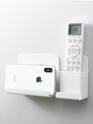 Japanese wall-mounted remote control storage box creative non-perforated mobile phone TV air conditioning remote control storage layer rack rack rack