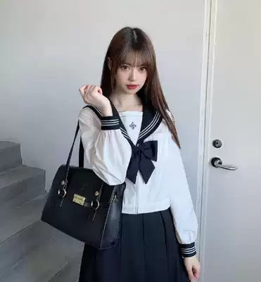 Flower and fog JK Jiangdu women's JK new seater suit skirt autumn and winter long sleeve original student uniform two-piece set