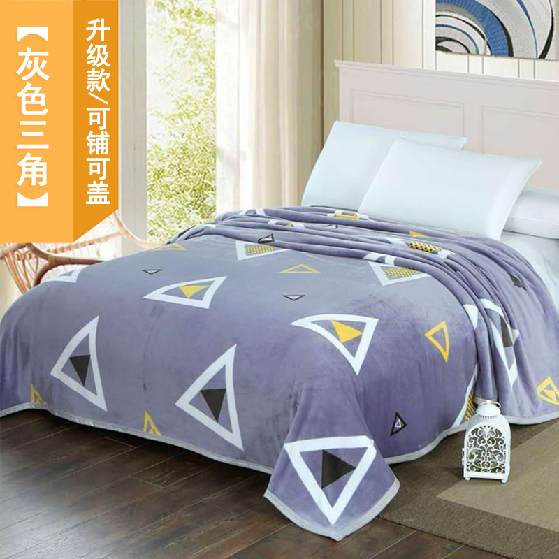 nhung san hô tờ một mảnh flannel chăn và mùa đông giường đôi cộng với thảm sang trọng dày sang trọng ngắn - Khăn trải giường ga giường 1m2x2m