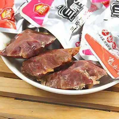 Anhui specialty Zhengguang sanyuanwang yellow beef jerky five-spiced beef tripe tendon small package 250g snack 500g