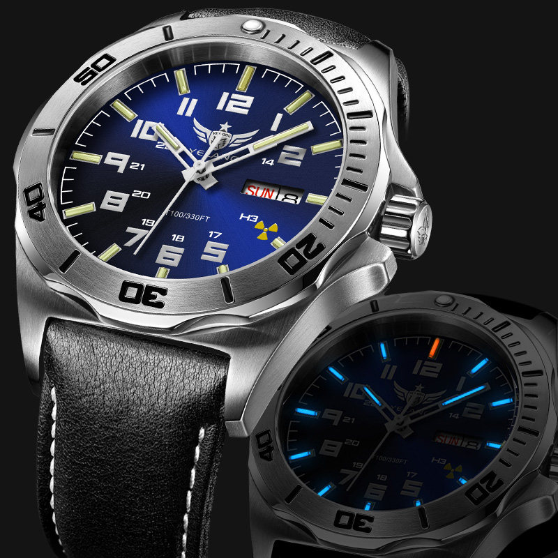 Wild Wolf Watch Automatic Mechanical Watch Men's Watch Waterproof Top Ten Brands Tritium Luminous Business Calendar Stainless Steel - Taobao