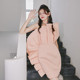 Design sense three-dimensional lotus leaf edge tube top dress 2022 new pure desire style pink hip skirt light luxury small dress