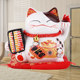 Lucky cat ornaments front desk home office cashier ceramic fortune cat promotion opening gift mini genuine